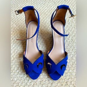 Loeffler Randall blue suede sandals. Size 7. Perfect condition. ❤️
